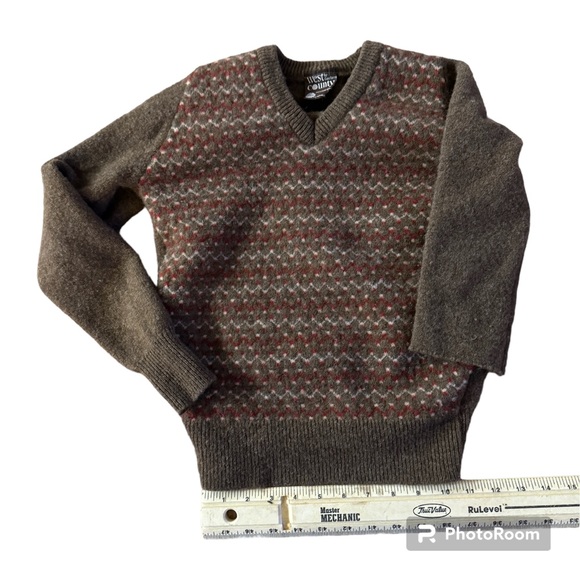 west county Other - Kids size medium wool brown sweater Republic of Ireland 🇮🇪